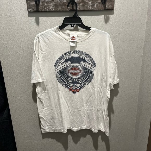Harley Davidson Mens T Shirt Twin Engine Livermore California 2XL - Picture 1 of 5